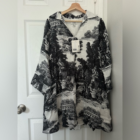 COS French Toile Linen Dress - Picture 2 of 3